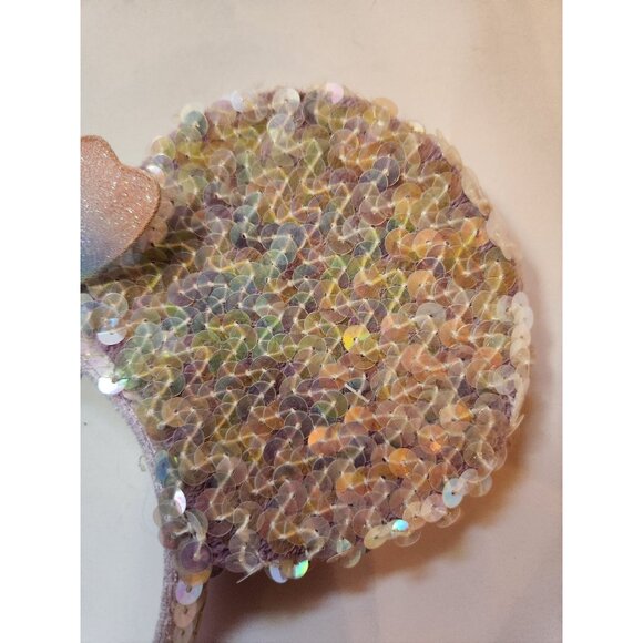 Princess Disney Ears with tulle veil train Mini Mouse Fairy sequin headband - Picture 3 of 7